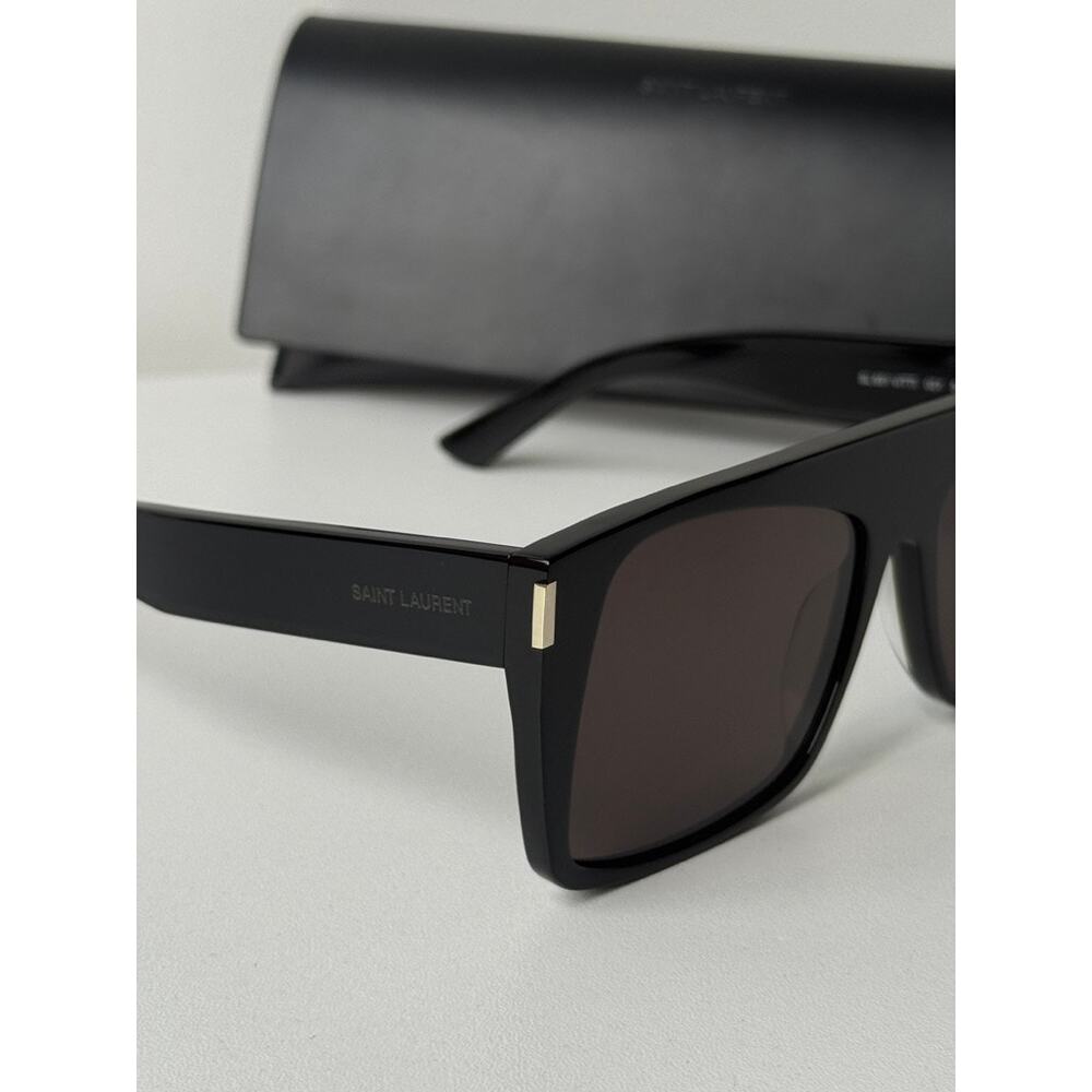 NEW Saint Laurent SL651 Vitti Oversized Sunglasses in Black - Picture 4 of 7